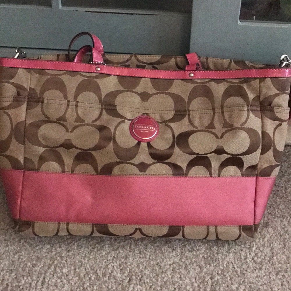 Coach baby bag